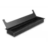Pasacables DELOCK 66858 para escritorio, negro, 80×300×28 mm