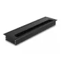 Pasacables DELOCK 66858 para escritorio, negro, 80×300×28 mm