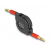 Cable de audio DeLOCK 85369 0,9 m 3,5 mm conector macho a conector macho negro rojo dorado