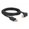 Cable DisplayPort DeLOCK 87052 8K 60Hz 3 m conector macho a conector macho 90° hacia abajo