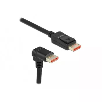 Cable DisplayPort DeLOCK 87052 8K 60Hz 3 m conector macho a conector macho 90° hacia abajo