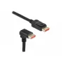 Cable DisplayPort DeLOCK 87052 8K 60Hz 3 m conector macho a conector macho 90° hacia abajo