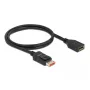 Cable de extensión DisplayPort DeLOCK 8K 60 Hz 1 m