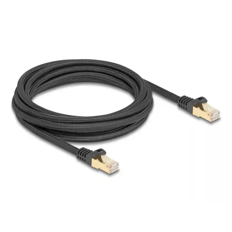 Cable de red DeLOCK RJ45 Cat.6A 3 m negro