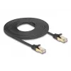 Cable de red DeLOCK RJ45 plano 5 m Cat6A negro
