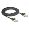 Cable de red DeLOCK RJ45 plano 3 m Cat6A negro