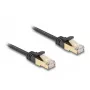 Cable de red DeLOCK RJ45 plano 3 m Cat6A negro