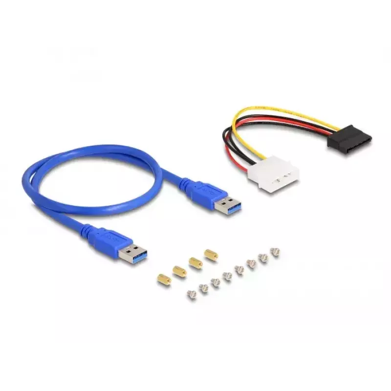 Tarjeta riser DeLOCK PCI Express x1 a 3 x PCIe x1 50 cm cable USB
