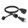 Cable de red DeLOCK RJ45 macho a RJ45 macho Cat.6 STP 1 m IP68 negro