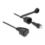 Cable de red DeLOCK RJ45 macho a RJ45 macho Cat.6 STP 1 m IP68 negro