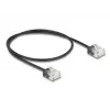 Cable de red DeLOCK RJ45 Cat.6 UTP 0,5 m negro