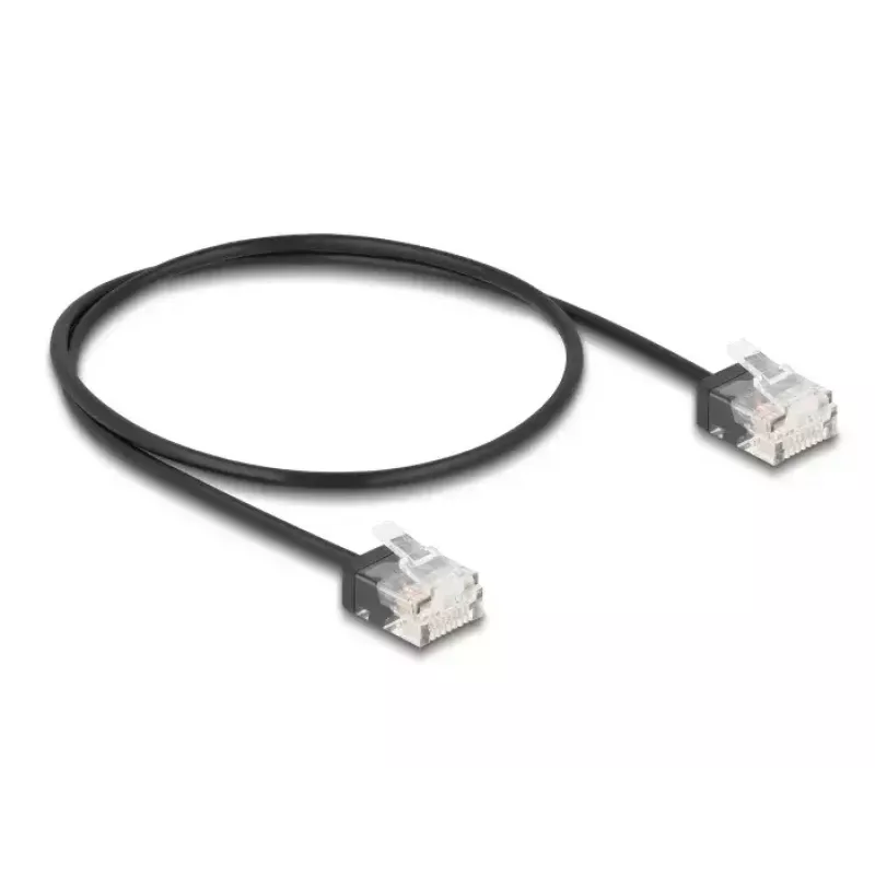 Cable de red DeLOCK RJ45 Cat.6 UTP 0,5 m negro