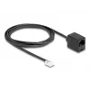 Cable de teléfono DeLOCK RJ11 macho a RJ45 hembra negro 2 m
