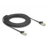 Cable de red DeLOCK RJ45 plano 10 m Cat6A negro