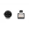 Cable de red DeLOCK M12 D-codificado 4 pines macho a RJ45 macho Cat5e 2 m negro