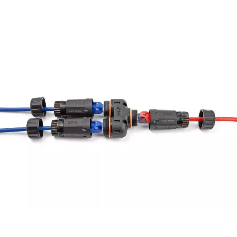 Cable de red DeLOCK 88143 adaptador en Y RJ45 a 2 x RJ45 Cat.6 negro