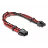 Cable de alimentación interno DELOCK 80975 — 8 polos a PCI-E 6+2 polos, 0,3 m