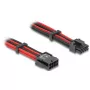 Cable de alimentación interno DELOCK 80975 — 8 polos a PCI-E 6+2 polos, 0,3 m