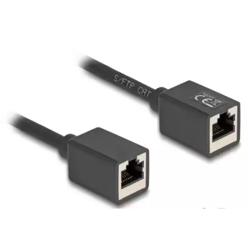 Cable de red DeLOCK 90324 RJ-45 Cat6a 0,5 m negro