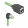 Cable de red DeLOCK 80888 RJ-45 Cat6a 5 m negro verde