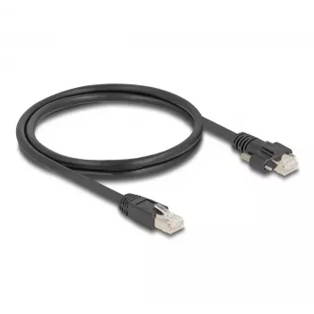 Cable DeLOCK conector macho RJ45 a conector macho RJ45 1 m Cat.6A S/FTP negro
