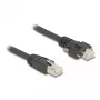 Cable DeLOCK conector macho RJ45 a conector macho RJ45 1 m Cat.6A S/FTP negro