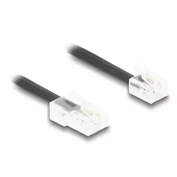 DeLOCK Cable telefónico 1 m negro 88442 RJ-11 RJ-45