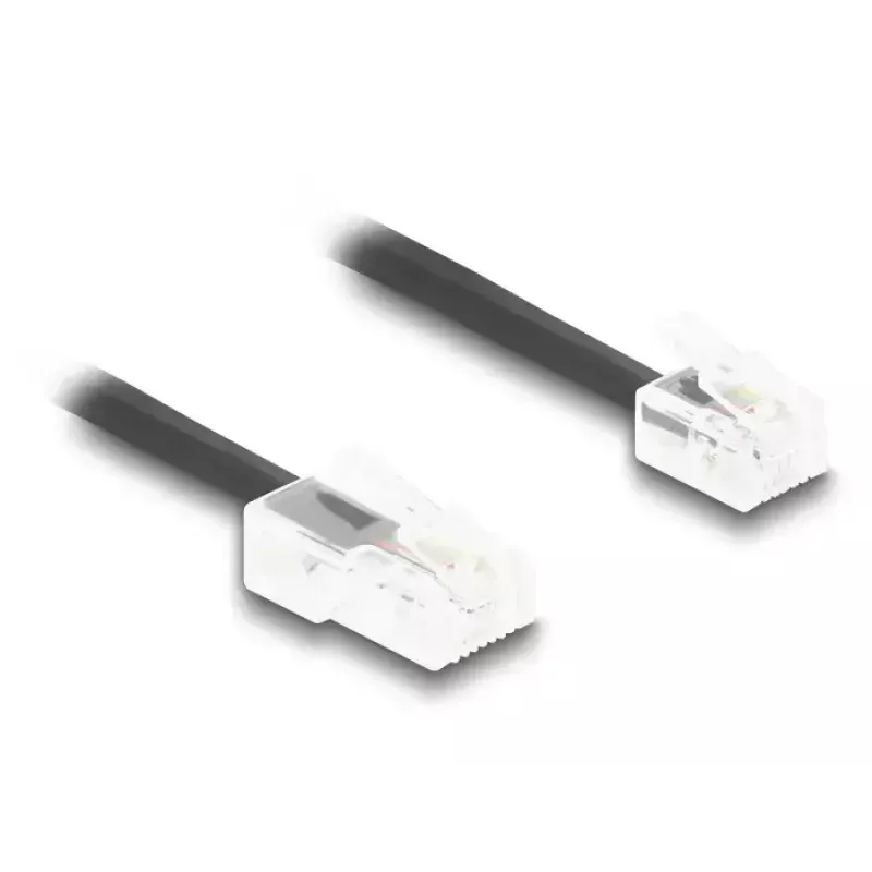 DeLOCK Cable telefónico 1 m negro 88442 RJ-11 RJ-45