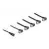 DeLOCK 90122 Cable divisor DC 1x hembra a 5x hembra 5,5x2,1 mm, acodado