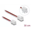 DeLOCK 90762 Cable alargador de ventilador JST 2 pines, macho a hembra, longitud del conector 7 mm, 30 cm