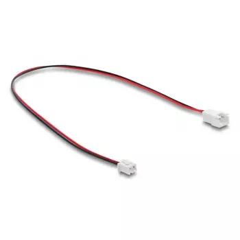 Extensión de cable DELOCK 90762 para sistemas de refrigeración de ordenador, funda de PVC, Ø 1,3 mm, negro/rojo/blanco