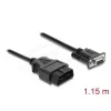 DELOCK Cable adaptador OBD-2 conector macho a DB-9 conector hembra, Cat5e, negro, 1,15 m