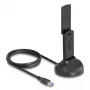 Adaptador USB Wi-Fi 6E Dual Band DeLOCK AX3000 1201 Mbps