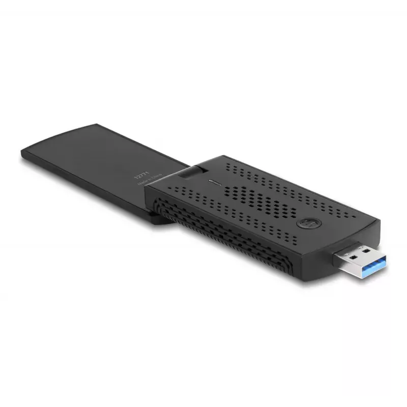 Tarjeta de red WLAN DeLOCK 12771 1201 Mbit/s USB Wi-Fi 6