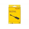 Adaptador de cable DeLOCK 66246 RJ-45 USB C negro 0,09 m