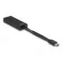 Adaptador de cable DeLOCK 66246 RJ-45 USB C negro 0,09 m