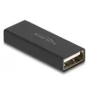 Adaptador DeLOCK USB 2.0 Type-A conector hembra a conector hembra metal