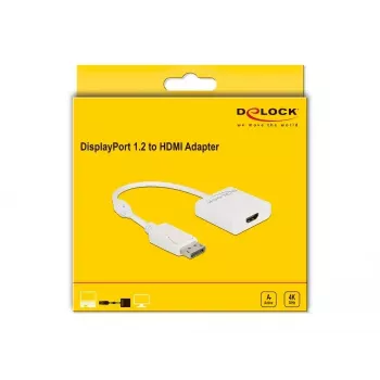 Adaptador DisplayPort 1.2 conector macho a HDMI conector hembra 4K DeLOCK 63586