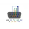 Conector de cable RS-232 DB9 DeLOCK 65843