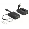 Adaptador de cable de vídeo DeLOCK 63941 USB Type-C a VGA 0,03 m negro