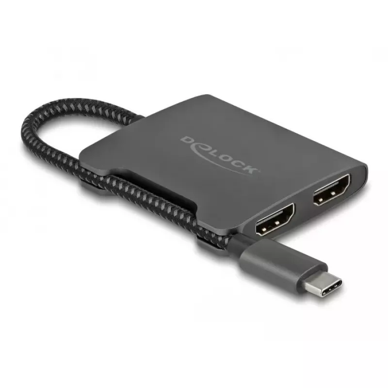 DeLOCK USB Type-C splitter DP Alt Mode a 2 x HDMI MST 4K 60 Hz