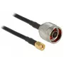 Cable coaxial DeLOCK 88937 CFD200 0,5 m RP-SMA negro