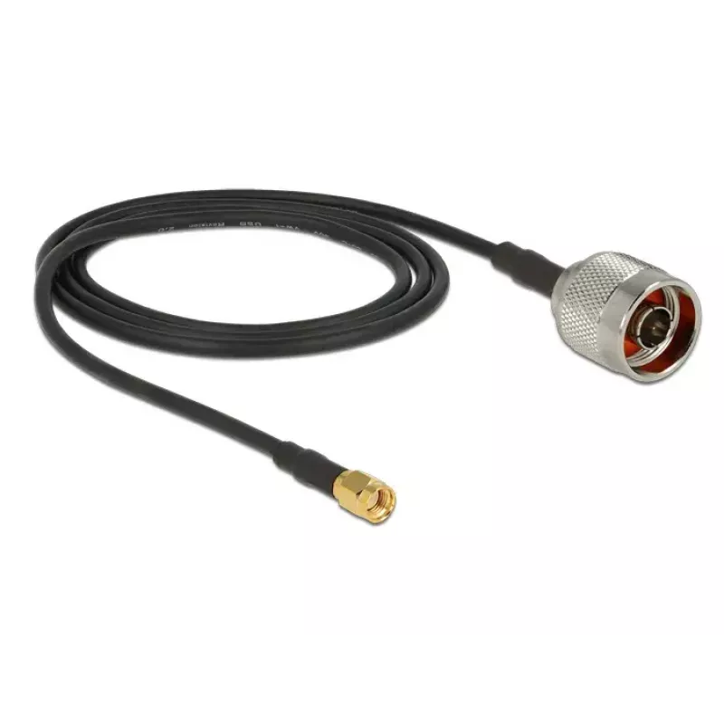 Cable coaxial DeLOCK 88940 2m RP-SMA negro