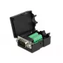 Conector de cables DeLOCK 66264 Sub-D 9 regleta de bornes de 10 polos negro