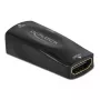 Adaptador HDMI-A conector hembra a VGA conector hembra 1080p con audio DeLOCK 66560