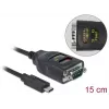 Adaptador USB Type-C a 1 x serie RS-232 DB9 DeLOCK 64038