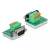 Conector de cables D-Sub 9 DeLOCK 66554 verde