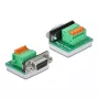 D-Sub9 conector hembra a regleta de bornes con pulsador DeLOCK 66557