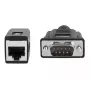 DeLOCK 63999 Adaptador serie, DB-9 macho a RJ-45 hembra, 20 cm, negro