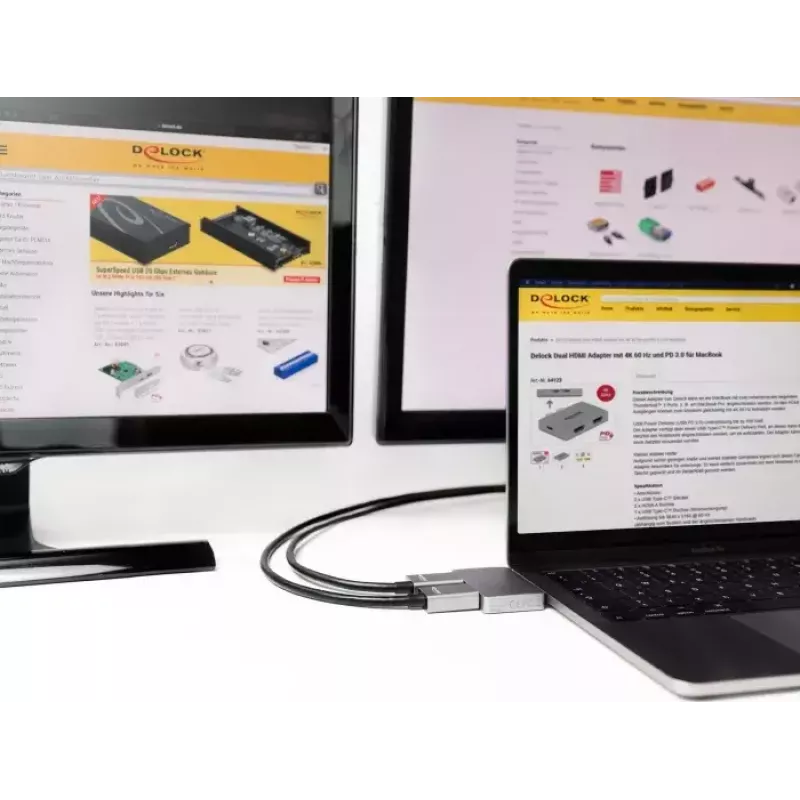 Adaptador dual HDMI DeLOCK 64123 para MacBook